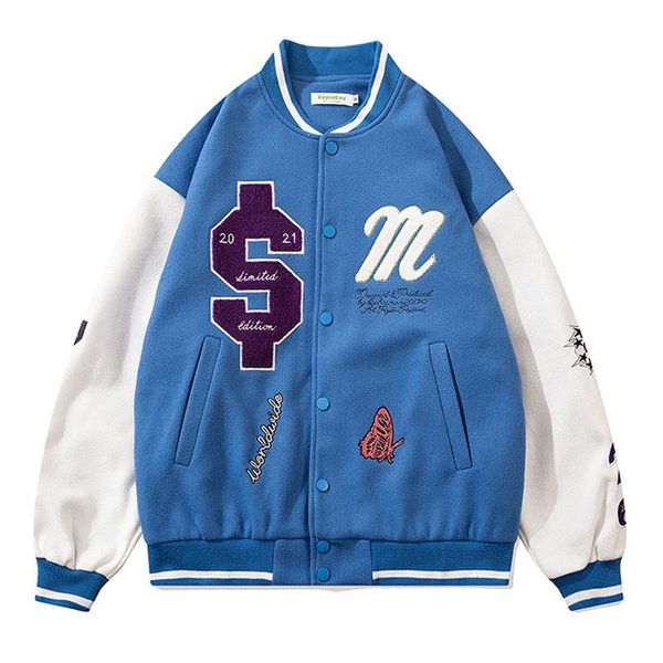 men's jackets hip hop baseball jacket sport coat fashion casual versatile couples top, Black;brown
men's jackets hip hop baseball jacket sport coat fashion casual versatile couples top, Black;brown