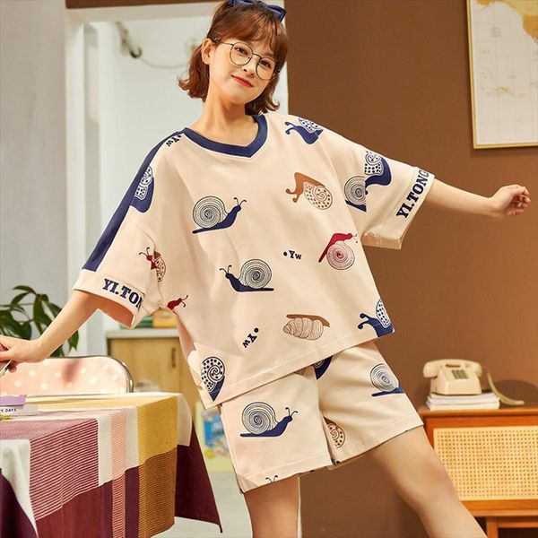 pajama sets short sleeves womens sleepwears cartoon printing cotton kawaii korean style harajuku soft sleepwear loose lovely girls set, Black;red
pajama sets short sleeves womens sleepwears cartoon printing cotton kawaii korean style harajuku soft sleepwear loose lovely girls set, Black;red