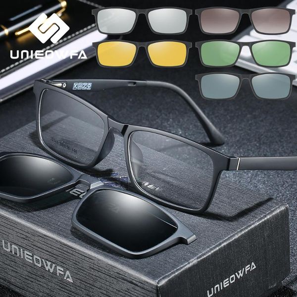 fashion sunglasses frames 5 in 1 magnet clip on glasses frame men optical polarized prescription myopia eyeglasses, Black
fashion sunglasses frames 5 in 1 magnet clip on glasses frame men optical polarized prescription myopia eyeglasses, Black
