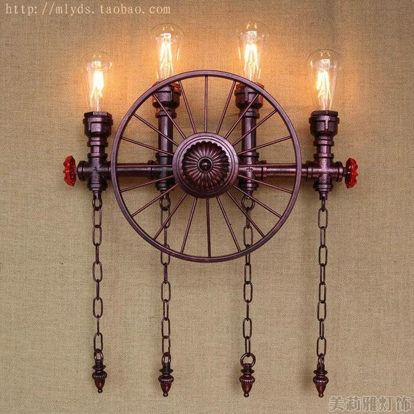 wall lamp water pipe vintage industrial lighting with 4 lights fixture retro loft led edison sconce apliques pared
wall lamp water pipe vintage industrial lighting with 4 lights fixture retro loft led edison sconce apliques pared