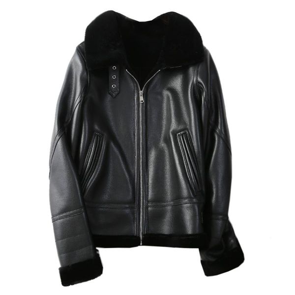 women's fur & faux fashion sheep shearing jackets for women 2021 mink collar coat soft wool jacket abrigos de mujer zjt310, Black
women's fur & faux fashion sheep shearing jackets for women 2021 mink collar coat soft wool jacket abrigos de mujer zjt310, Black