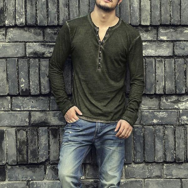men's casual shirts suit collar 4-color coats long sleeve loose distressed v-neck wash long-sleeved henley shirt streetwear, White;black
men's casual shirts suit collar 4-color coats long sleeve loose distressed v-neck wash long-sleeved henley shirt streetwear, White;black