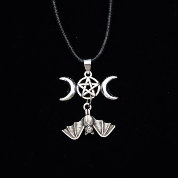 chains celtic gothic wicca halloween hang bat pentagram pentacle pendant necklace jewelry, Silver
chains celtic gothic wicca halloween hang bat pentagram pentacle pendant necklace jewelry, Silver