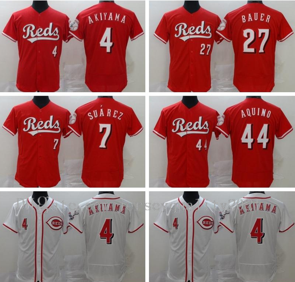 2020 men baseball 7 eugenio suarez jersey 4 shogo akiyama 44 aristides aquino 27 trevor bauer home red team white stitched flexbase anti-pil, Blue;black
2020 men baseball 7 eugenio suarez jersey 4 shogo akiyama 44 aristides aquino 27 trevor bauer home red team white stitched flexbase anti-pil, Blue;black