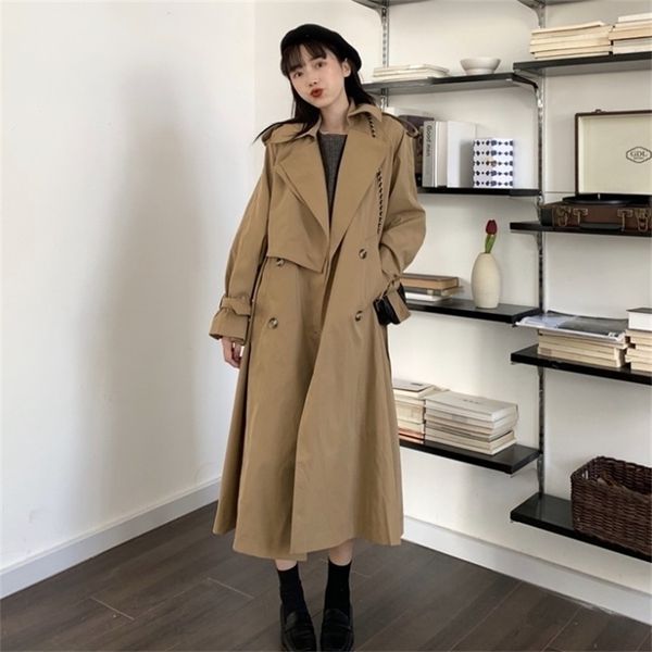 windbreaker women's 2021 new spring autumn korean loose medium and long sleeve british style work coat, Black
windbreaker women's 2021 new spring autumn korean loose medium and long sleeve british style work coat, Black