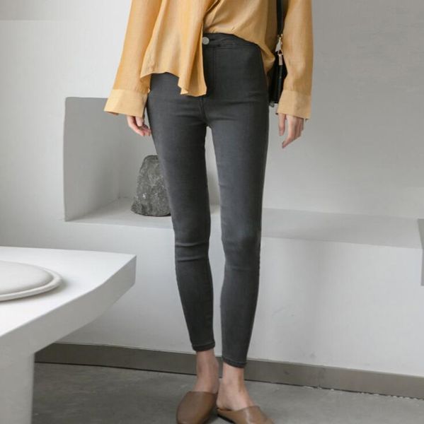 women's jeans female autumn winter pencil pants skinny elastic full length femmn mid waist trousers black grey blue
women's jeans female autumn winter pencil pants skinny elastic full length femmn mid waist trousers black grey blue