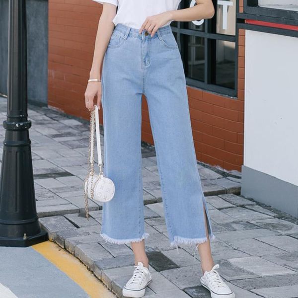 women's jeans jmprs tassel split women high waist straight korean summer female denim pants loose blue ankle-length casual
women's jeans jmprs tassel split women high waist straight korean summer female denim pants loose blue ankle-length casual