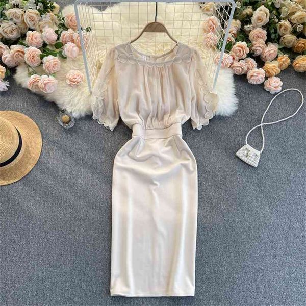 fashion feminine 3d flower round neck short sleeve high waist slim solid color package hip dress women elegant vestidos r475 210527, Black;gray
fashion feminine 3d flower round neck short sleeve high waist slim solid color package hip dress women elegant vestidos r475 210527, Black;gray