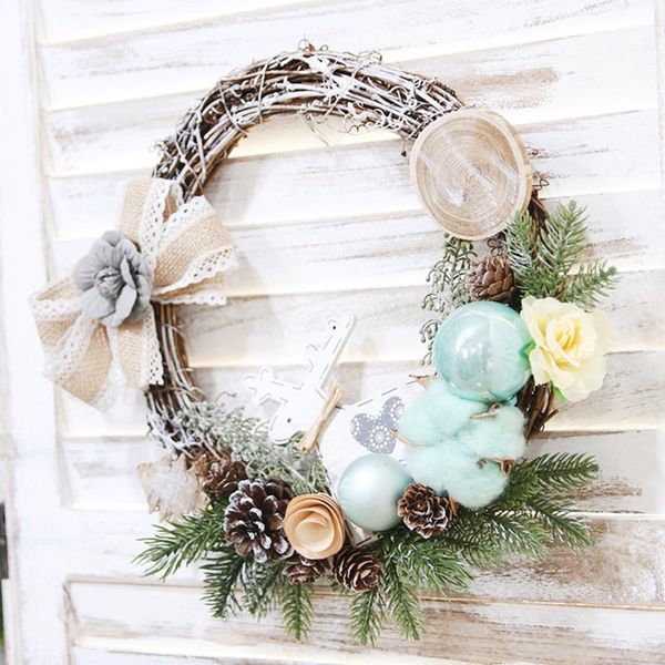 christmas wreath decoration pine cones rattan flower needles window layout front door hanging ornaments place prop garlands decorative flowe
christmas wreath decoration pine cones rattan flower needles window layout front door hanging ornaments place prop garlands decorative flowe