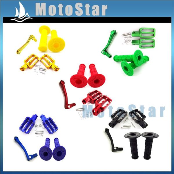 pedals footpegs foot rest pegs + throttle handle grips aluminum 11mm gear shifter lever for 50cc-160cc chinese pit dirt bike
pedals footpegs foot rest pegs + throttle handle grips aluminum 11mm gear shifter lever for 50cc-160cc chinese pit dirt bike