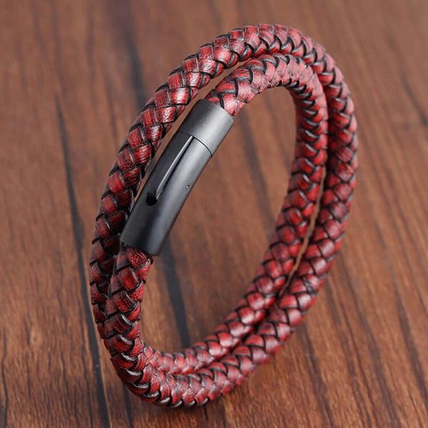 charm bracelets moocare men bracelet leather red casual stainless steel weave hand chain accessories jewelry, Golden;silver
charm bracelets moocare men bracelet leather red casual stainless steel weave hand chain accessories jewelry, Golden;silver