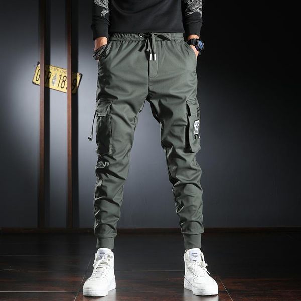 fashion army green cargo pants men hip hop streetwear many pockets drawstring elastic waist trousers men's, Black
fashion army green cargo pants men hip hop streetwear many pockets drawstring elastic waist trousers men's, Black