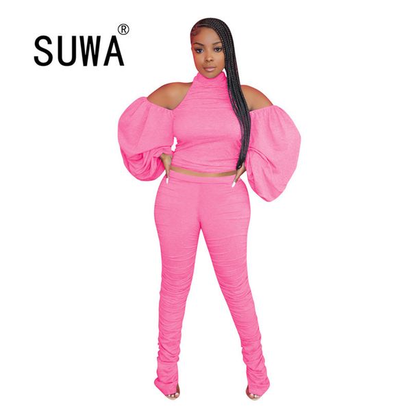 woman 2 piece sets club outfits long puff sleeve crop tunic + high waist stacked pants trousers vintage femme 210525, White
woman 2 piece sets club outfits long puff sleeve crop tunic + high waist stacked pants trousers vintage femme 210525, White