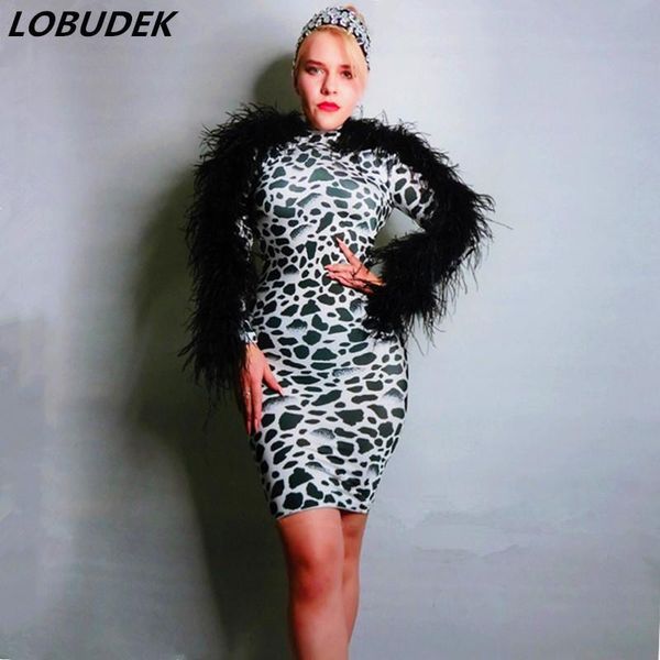 casual dresses big stretch black feathers sleeve leopard skinny dress women short bar party nightclub prom singer concert ds costume, Black;gray
casual dresses big stretch black feathers sleeve leopard skinny dress women short bar party nightclub prom singer concert ds costume, Black;gray