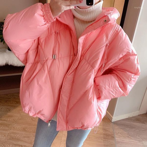 women's down & parkas winter 2021 women korean hooded lightweight puffer jacket loose drawstring long sleeve white duck coat abrigo muj, Black
women's down & parkas winter 2021 women korean hooded lightweight puffer jacket loose drawstring long sleeve white duck coat abrigo muj, Black