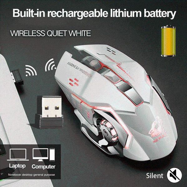 mice x8 rechargeable wireless mute led backlight usb optical ergonomic gaming mouse bottom wear-resistant gasket comfortable feel
mice x8 rechargeable wireless mute led backlight usb optical ergonomic gaming mouse bottom wear-resistant gasket comfortable feel