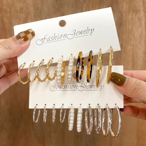 hoop & huggie trendy gold silver color round earrings set for women acrylic pearl circle 2021 trend brincos party jewelry, Golden;silver
hoop & huggie trendy gold silver color round earrings set for women acrylic pearl circle 2021 trend brincos party jewelry, Golden;silver