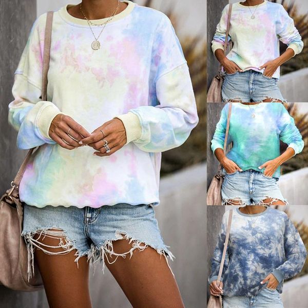 women's t-shirt women rainbow tie dye tee female long sleeve o neck 2021 autumn harajuku shirt femme streetwear arriving, White
women's t-shirt women rainbow tie dye tee female long sleeve o neck 2021 autumn harajuku shirt femme streetwear arriving, White