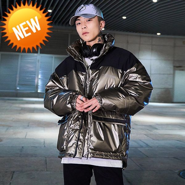 men's down jacket trend handsome new thick collar winter coat men thermal wear windproof outdoor, Black
men's down jacket trend handsome new thick collar winter coat men thermal wear windproof outdoor, Black