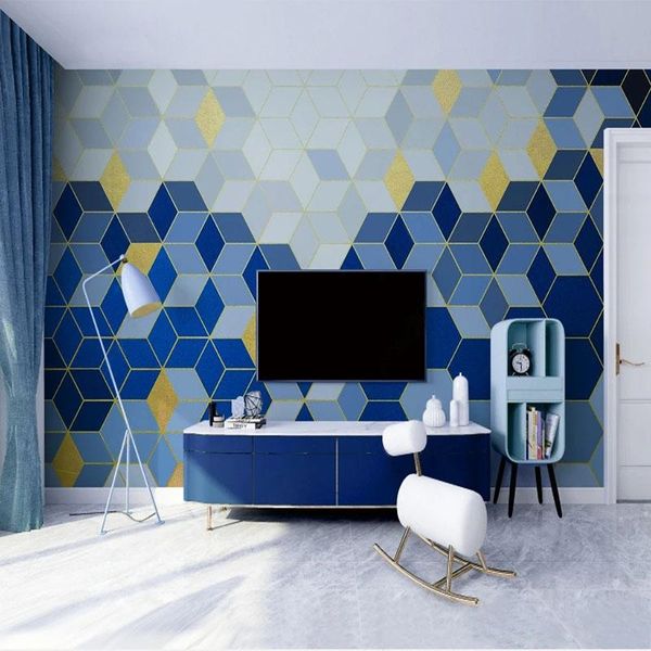 wallpapers custom 3d wallpaper modern minimalist light luxury geometric lapis lazuli blue background wall paper sticker
wallpapers custom 3d wallpaper modern minimalist light luxury geometric lapis lazuli blue background wall paper sticker
