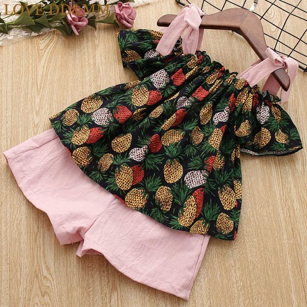 love dd&mm girls sets summer children's clothing girls word pineapple jacket + shorts suit beach vacation set 210715, White
love dd&mm girls sets summer children's clothing girls word pineapple jacket + shorts suit beach vacation set 210715, White