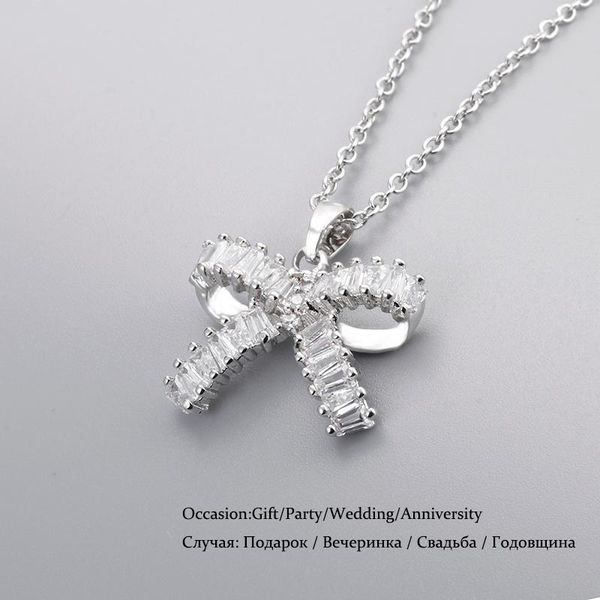 pendant necklaces lxoen fashion white gold color bowknot pendants flower clear crystal zirconia sweet for women jewelry gift, Silver
pendant necklaces lxoen fashion white gold color bowknot pendants flower clear crystal zirconia sweet for women jewelry gift, Silver
