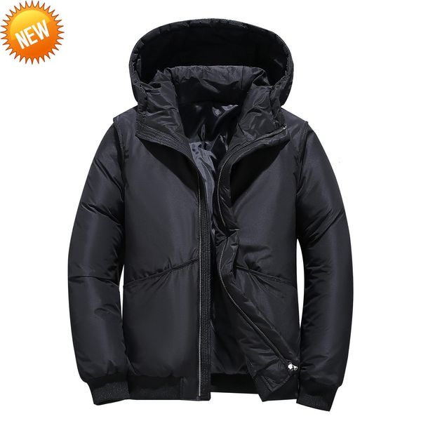 winter white duck down jackets men hooded warm windbreak coats parkas s color casual overcoat, Black
winter white duck down jackets men hooded warm windbreak coats parkas s color casual overcoat, Black