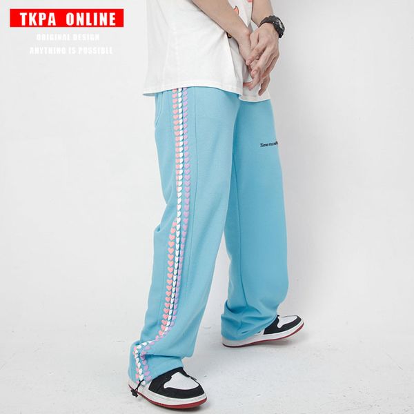 tkpa korean couple's pants spring and summer 2021 high street trend straight tube love foam printed sports pants men's pants, Black
tkpa korean couple's pants spring and summer 2021 high street trend straight tube love foam printed sports pants men's pants, Black