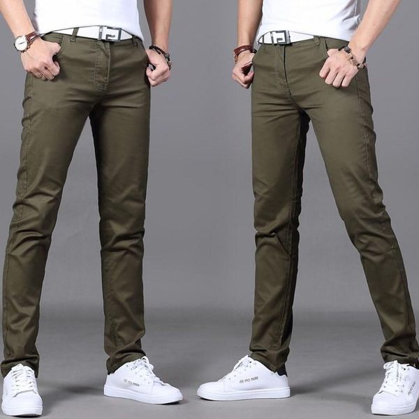 men's pants 2021 brand spring and summer 98% cotton men business slim elastic casual black khaki fit straight pant trousers male
men's pants 2021 brand spring and summer 98% cotton men business slim elastic casual black khaki fit straight pant trousers male