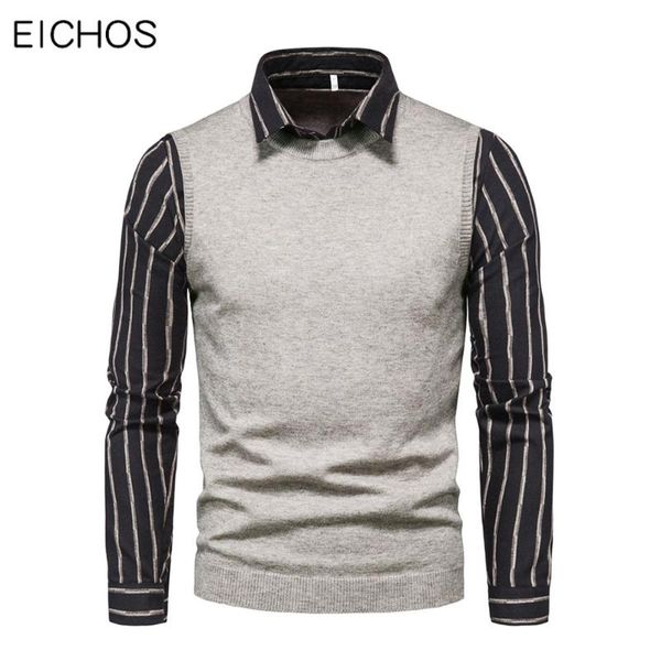 men's sweaters for men vintage pullover autumn fashion fake two piece knitted sweater turn-down collar shirt male clothes, White;black
men's sweaters for men vintage pullover autumn fashion fake two piece knitted sweater turn-down collar shirt male clothes, White;black