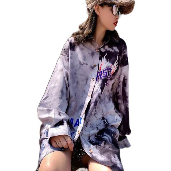 vests thailand tide brand 2021 spring blouse digital printing street loose slim long-sleeved shirt, Black;white
vests thailand tide brand 2021 spring blouse digital printing street loose slim long-sleeved shirt, Black;white
