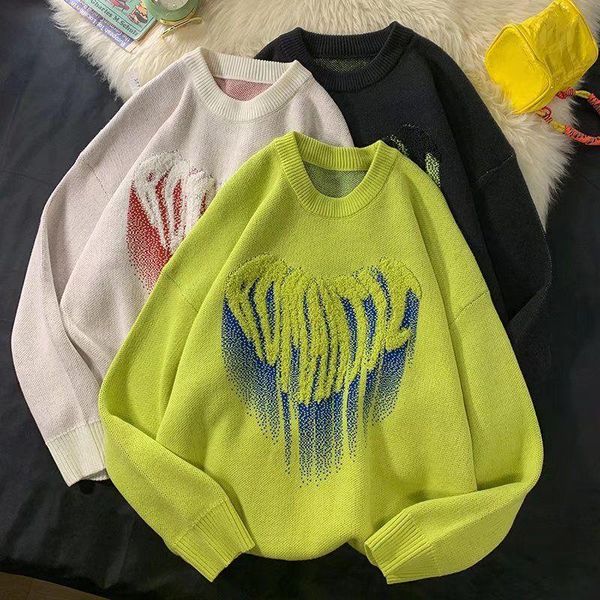 men's sweaters hip hop oversized sweater men harajuku streetwear winter couple model love heart shape fashion mens clothes, White;black
men's sweaters hip hop oversized sweater men harajuku streetwear winter couple model love heart shape fashion mens clothes, White;black