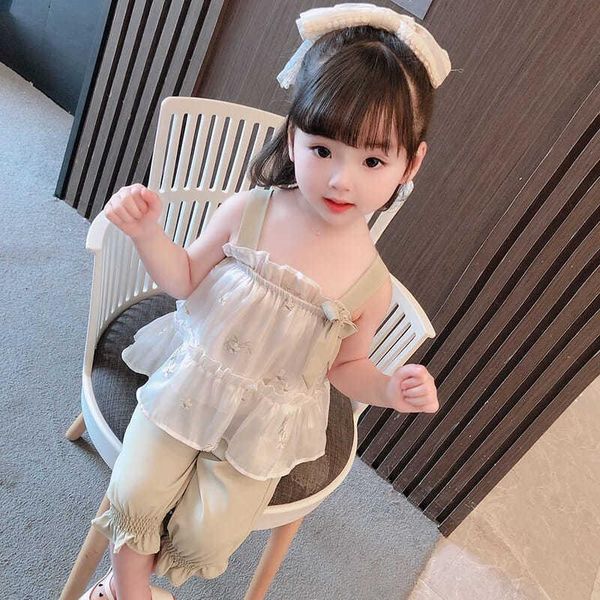 clothing sets 2021 girls summer sling suit polyester solid color fashion strap sleeveless pleated two-piece, White
clothing sets 2021 girls summer sling suit polyester solid color fashion strap sleeveless pleated two-piece, White