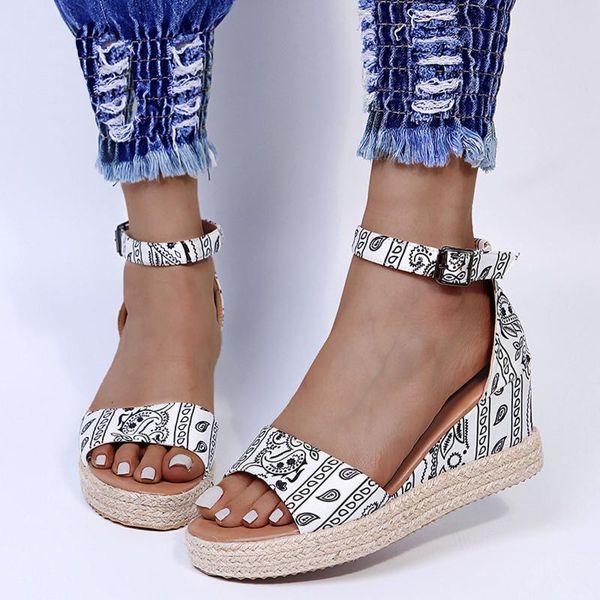 sandals summer women wedges shoes buckle strap 2021 platform print open toe casual sandalias mujer, Black
sandals summer women wedges shoes buckle strap 2021 platform print open toe casual sandalias mujer, Black