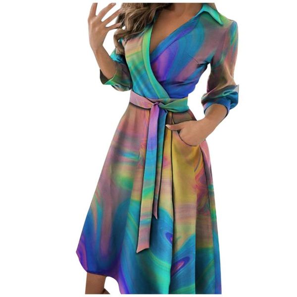 casual dresses tie dye ruffle women summer v neck long sleeve a line wrap sundress party elegant slim knee length dress g3, Black;gray
casual dresses tie dye ruffle women summer v neck long sleeve a line wrap sundress party elegant slim knee length dress g3, Black;gray