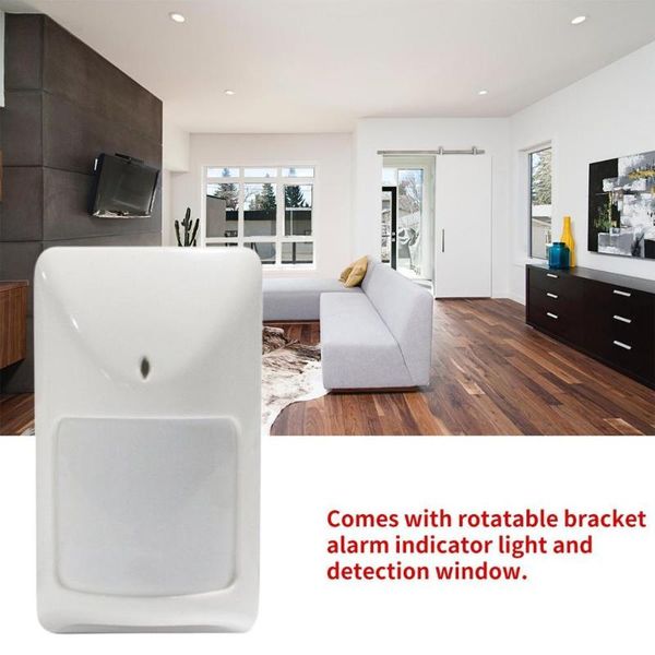wired infrared detector indoor wide angle pir 720 household business security burglar alarm accessory systems
wired infrared detector indoor wide angle pir 720 household business security burglar alarm accessory systems