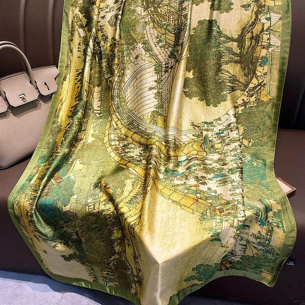 scarves 180x90cm silk scarf for women, bandana long, wrap shawl, hijab, silent, beach sarong, fashionable, 2021scarf shawl wholesale, Blue;gray
scarves 180x90cm silk scarf for women, bandana long, wrap shawl, hijab, silent, beach sarong, fashionable, 2021scarf shawl wholesale, Blue;gray
