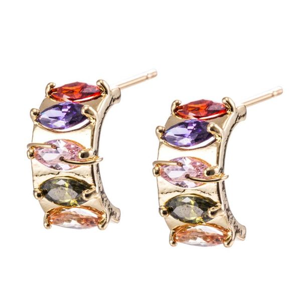 stud yazilind arrival personality gradient exquisite zircon earrings brincos, Golden;silver
stud yazilind arrival personality gradient exquisite zircon earrings brincos, Golden;silver