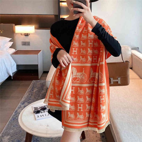 70% off design scarf new warm scarf for autumn and winter women's double-sided carriage imitation cashmere thickened scarf for air cond, Blue;gray
70% off design scarf new warm scarf for autumn and winter women's double-sided carriage imitation cashmere thickened scarf for air cond, Blue;gray