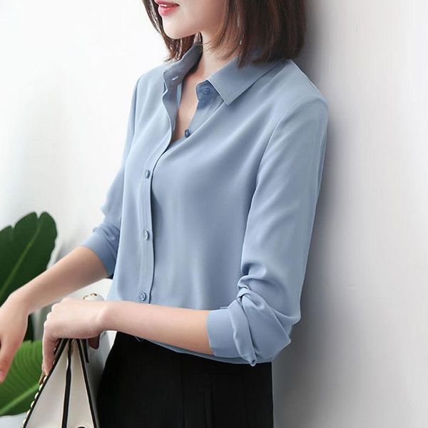 women's blouses & shirts women blouse chiffon shirt spring loose long sleeve blusas ropa de mujer, White
women's blouses & shirts women blouse chiffon shirt spring loose long sleeve blusas ropa de mujer, White