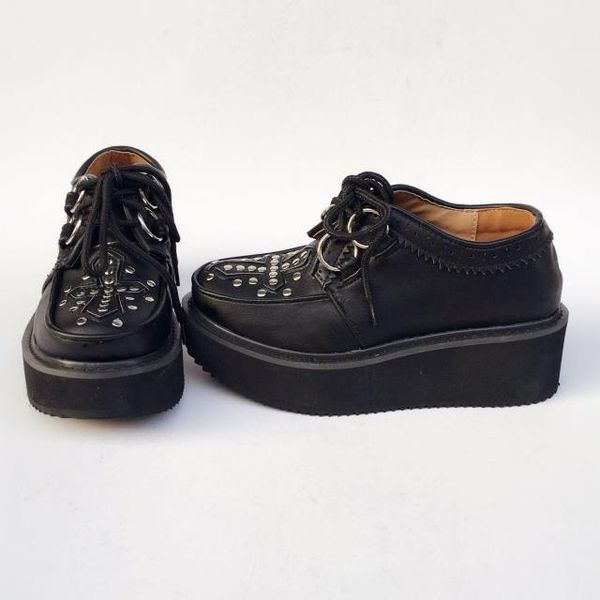 boots princess sweet punk shoes summer custom made muffin round head cross matte simple fashion and casual women an6674, Black
boots princess sweet punk shoes summer custom made muffin round head cross matte simple fashion and casual women an6674, Black