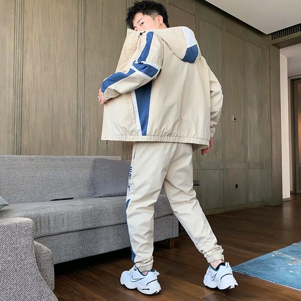 tracksuits men sportswear autumn hoodies set mens tracksuit patchwork hip hop sweatshirt+pants male casual two pieces track suit, Gray
tracksuits men sportswear autumn hoodies set mens tracksuit patchwork hip hop sweatshirt+pants male casual two pieces track suit, Gray