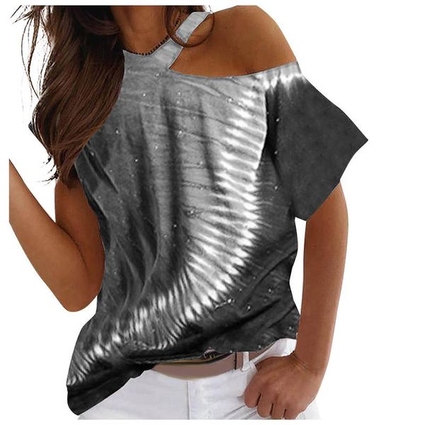 shirt women irregular off shoulder summer tees short sleeve o neck print loose female women's t-shirt, White
shirt women irregular off shoulder summer tees short sleeve o neck print loose female women's t-shirt, White