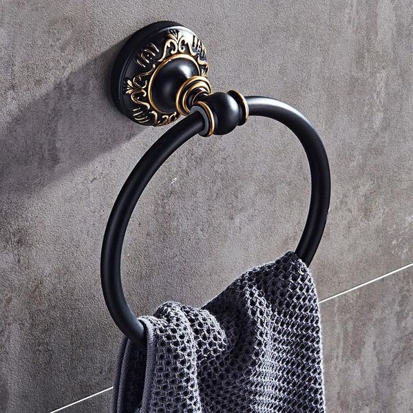 -towel holder ring round wall mounted bathing towel rack kitchen bathroom accessories black racks
-towel holder ring round wall mounted bathing towel rack kitchen bathroom accessories black racks