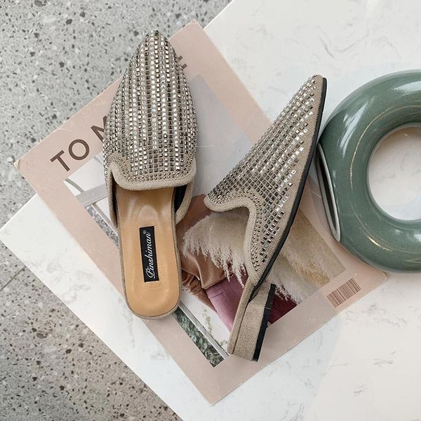 slippers 2021 half-drag single shoes personality comfortable skin-friendly flat bottom non-slip rhinestone ladies outside u30-26, Black
slippers 2021 half-drag single shoes personality comfortable skin-friendly flat bottom non-slip rhinestone ladies outside u30-26, Black