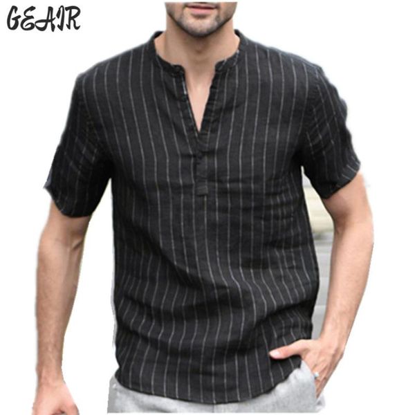 men's casual shirts white black linen cotton striped short-sleeved t-shirt fashion sweetshirts stand-up v-neck collar pullover shirt
men's casual shirts white black linen cotton striped short-sleeved t-shirt fashion sweetshirts stand-up v-neck collar pullover shirt