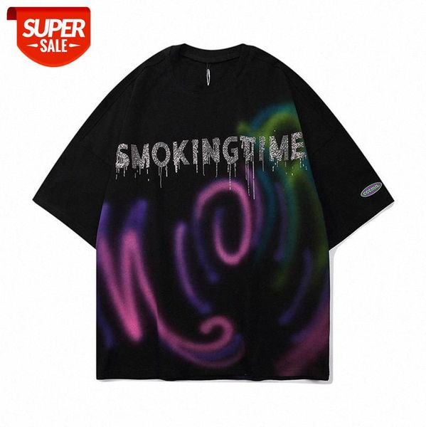 european and american high street old washed printed t-shirt, fashion brand creative graffiti letter printing short-sleeved tee men wo #3e9s, White;black
european and american high street old washed printed t-shirt, fashion brand creative graffiti letter printing short-sleeved tee men wo #3e9s, White;black