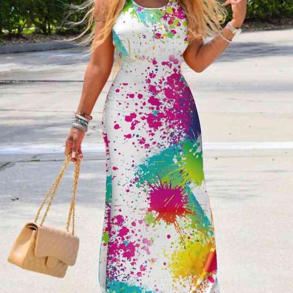 women elegant sleeveless long dress female boho tie dye summer loose fit casual maxi dress 210716, Black;gray
women elegant sleeveless long dress female boho tie dye summer loose fit casual maxi dress 210716, Black;gray