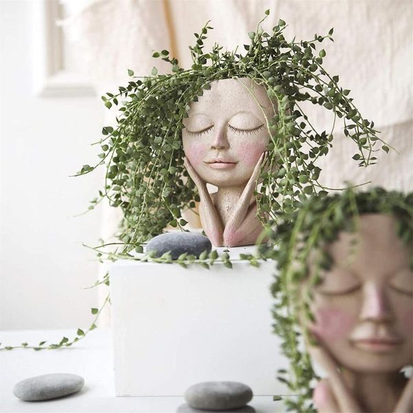 vases girls face head flower pot home decor planter succulent plant container vase for decoration resin ceramic tableornament
vases girls face head flower pot home decor planter succulent plant container vase for decoration resin ceramic tableornament