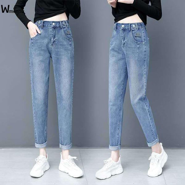 women's jeans elastic high waist streetwear letter embroidery trendy casual mom denim harem pants female baggy straight leg women, Blue
women's jeans elastic high waist streetwear letter embroidery trendy casual mom denim harem pants female baggy straight leg women, Blue